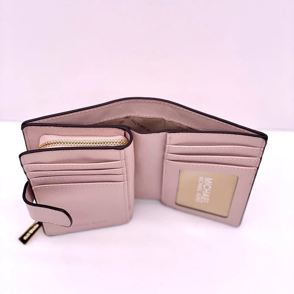 Michael Kors Jet Set Travel Medium Bifold Wallet Pink